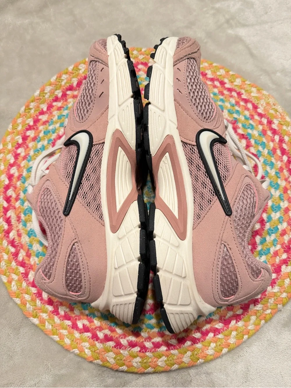 Nike V5 RNR Women's Particle Pink/Black/Ivory Mesh Athletic Sneakers 8.5m - Picture 9 of 12